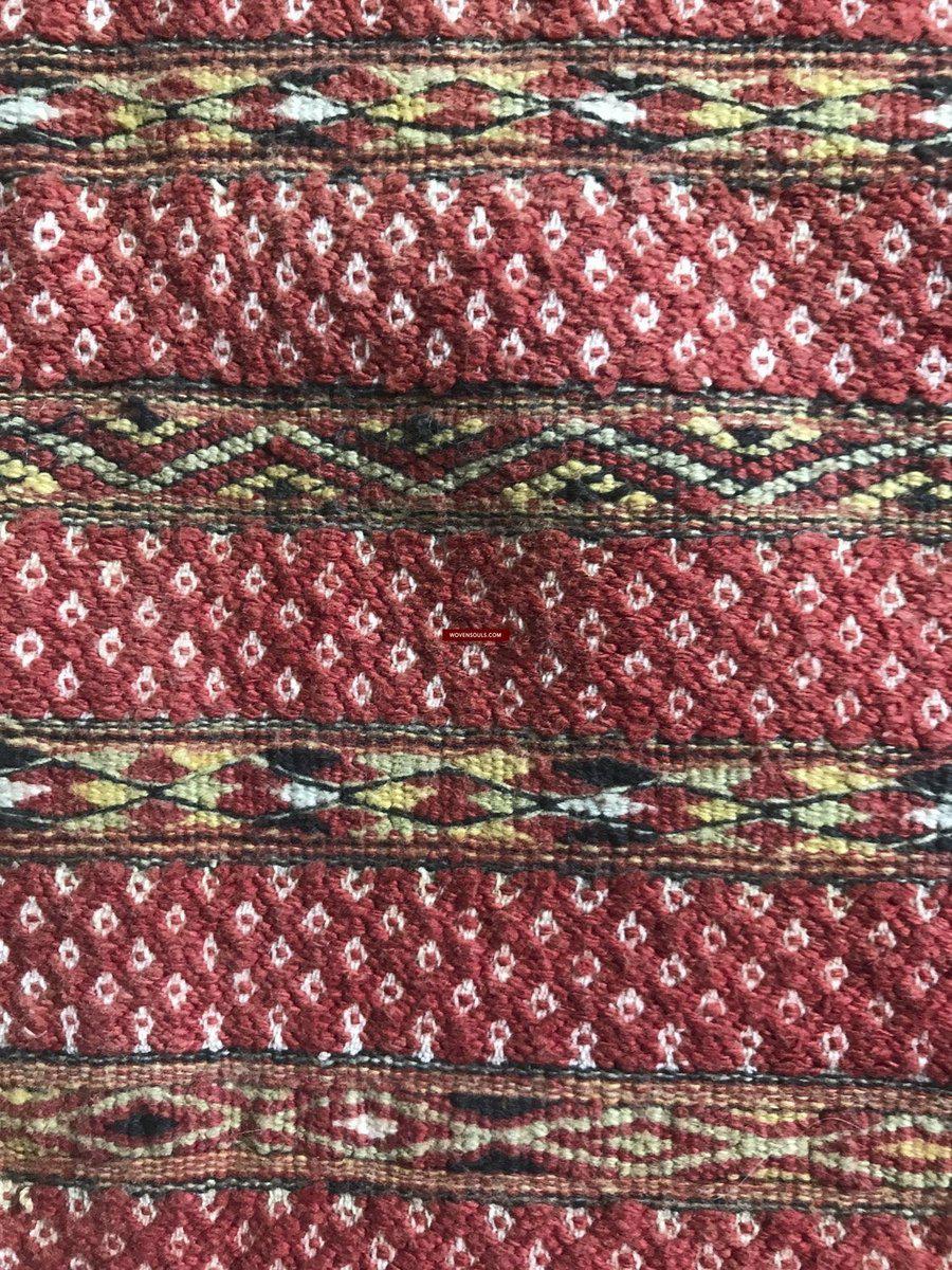 948 Old Hilltribe Tribal Textile Head / Shoulder Cloth-WOVENSOULS-Antique-Vintage-Textiles-Art-Decor