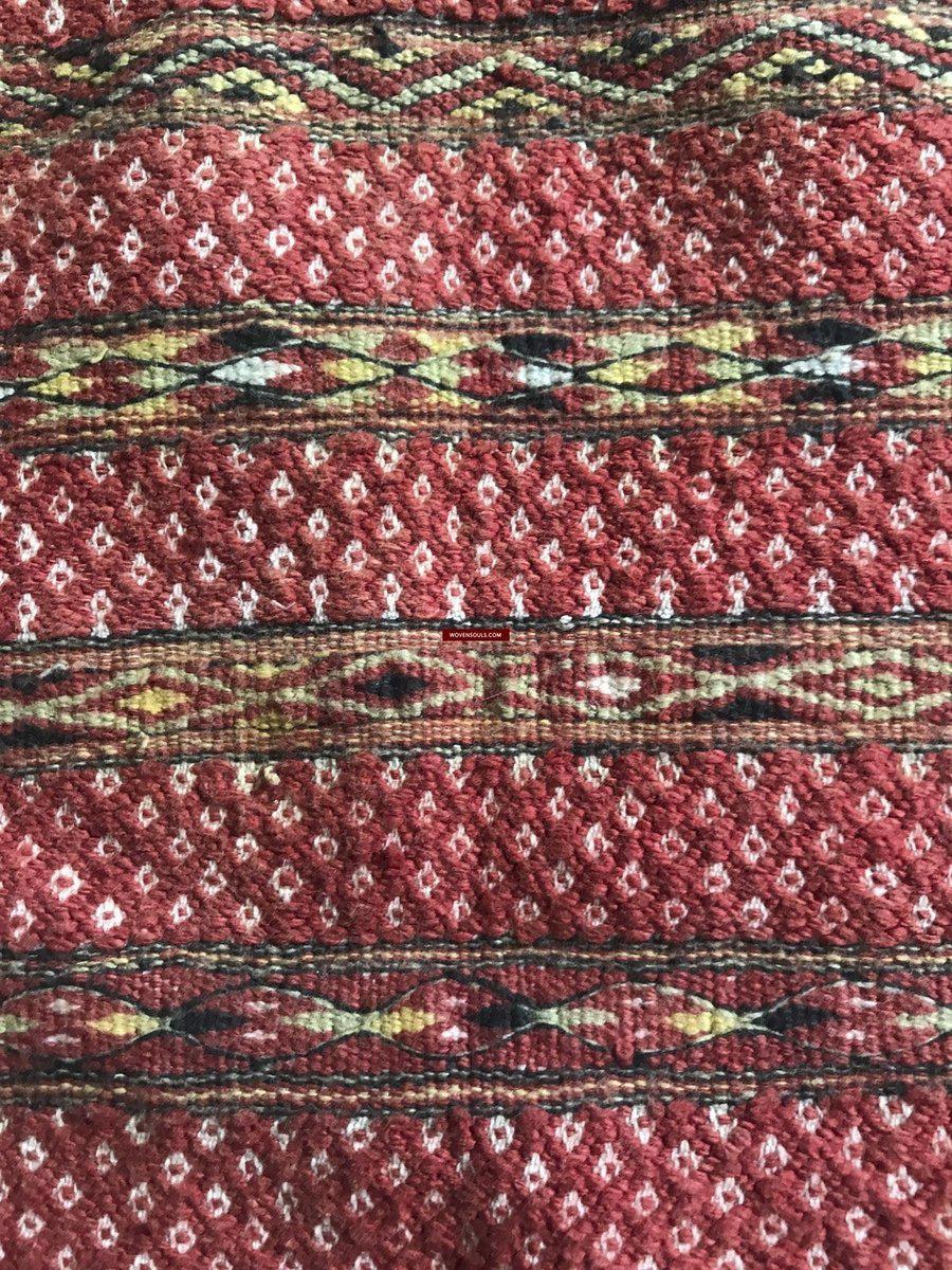 948 Old Hilltribe Tribal Textile Head / Shoulder Cloth-WOVENSOULS-Antique-Vintage-Textiles-Art-Decor