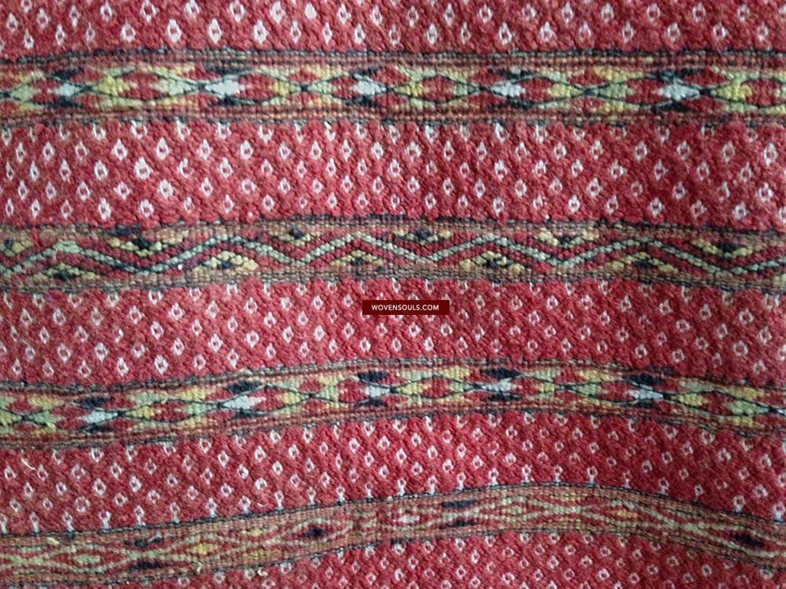 948 Old Hilltribe Tribal Textile Head / Shoulder Cloth-WOVENSOULS-Antique-Vintage-Textiles-Art-Decor