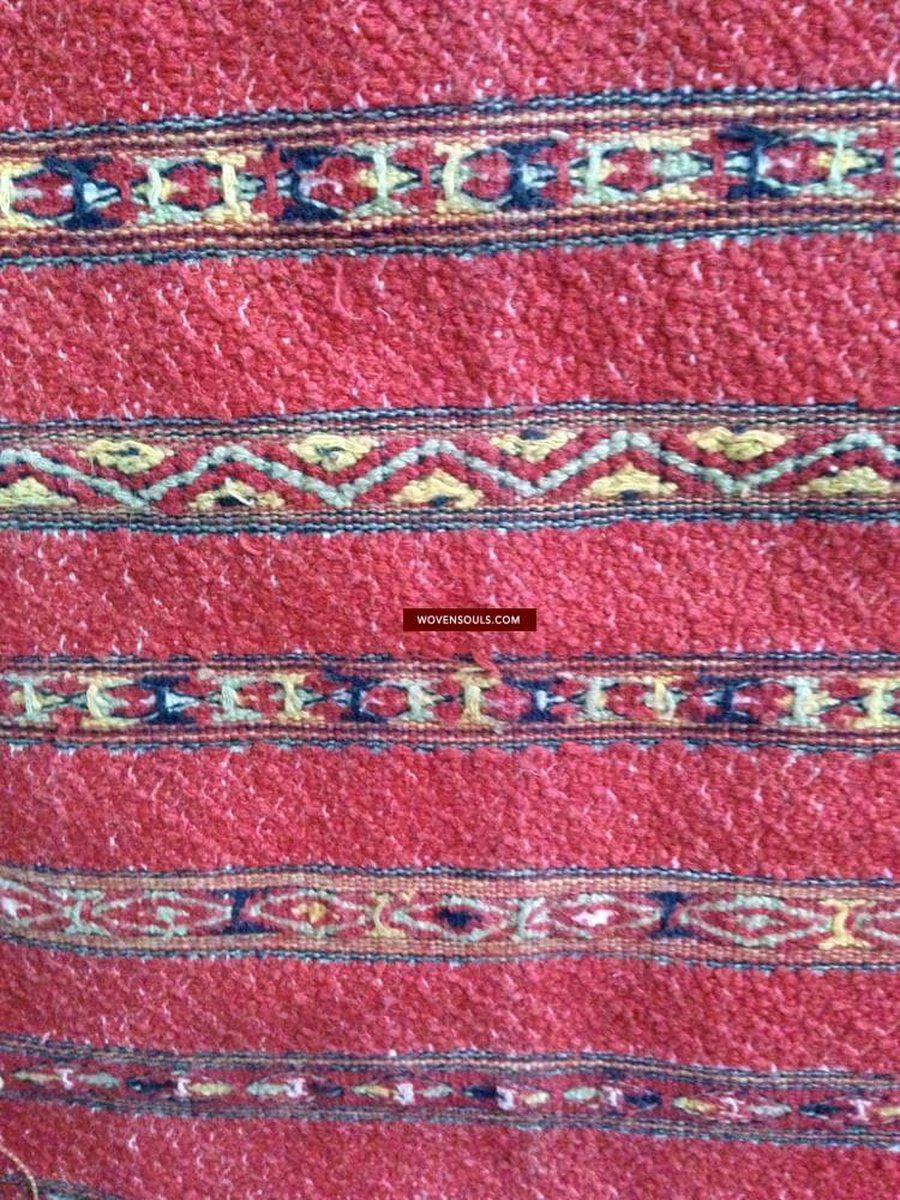 948 Old Hilltribe Tribal Textile Head / Shoulder Cloth-WOVENSOULS-Antique-Vintage-Textiles-Art-Decor