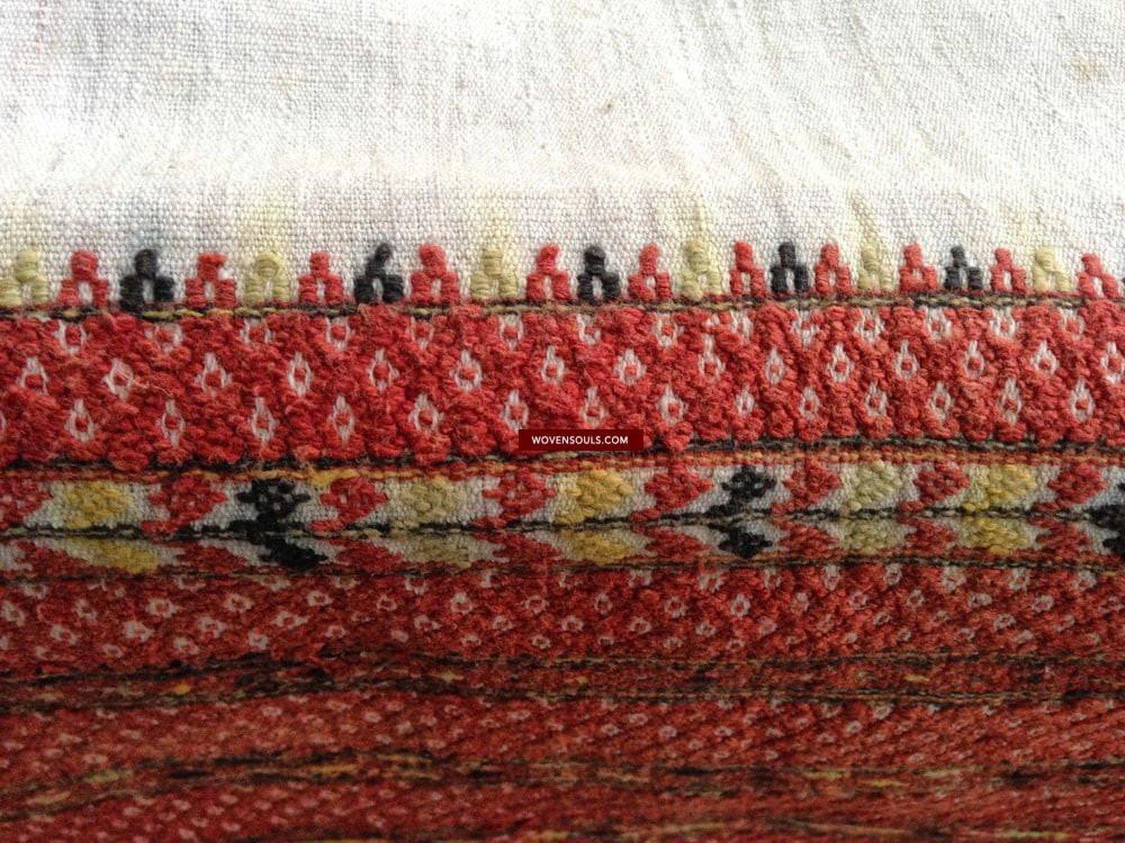 948 Old Hilltribe Tribal Textile Head / Shoulder Cloth-WOVENSOULS-Antique-Vintage-Textiles-Art-Decor