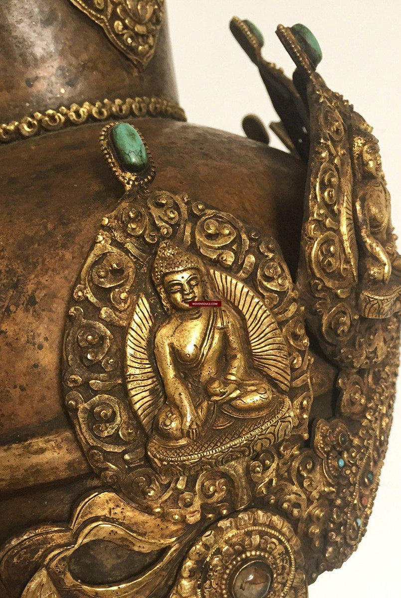 985 VENDU Couronne de diadème de cérémonie de prêtre tantrique bouddhiste antique-WOVENSOULS-Antique-Vintage-Textiles-Art-Décor