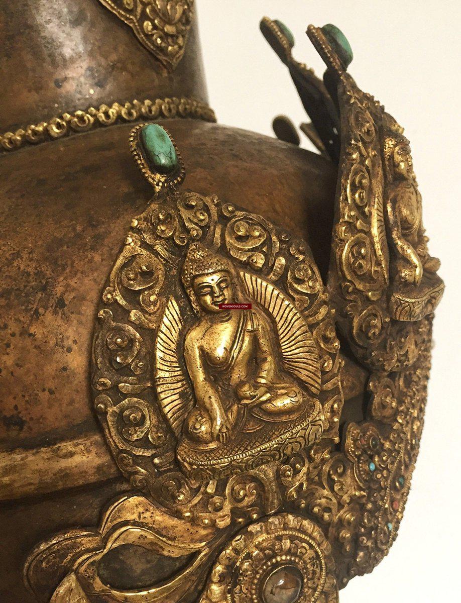 985 SOLD Antique Buddhist Tantric Priest Ceremonial Diadem Crown-WOVENSOULS-Antique-Vintage-Textiles-Art-Decor