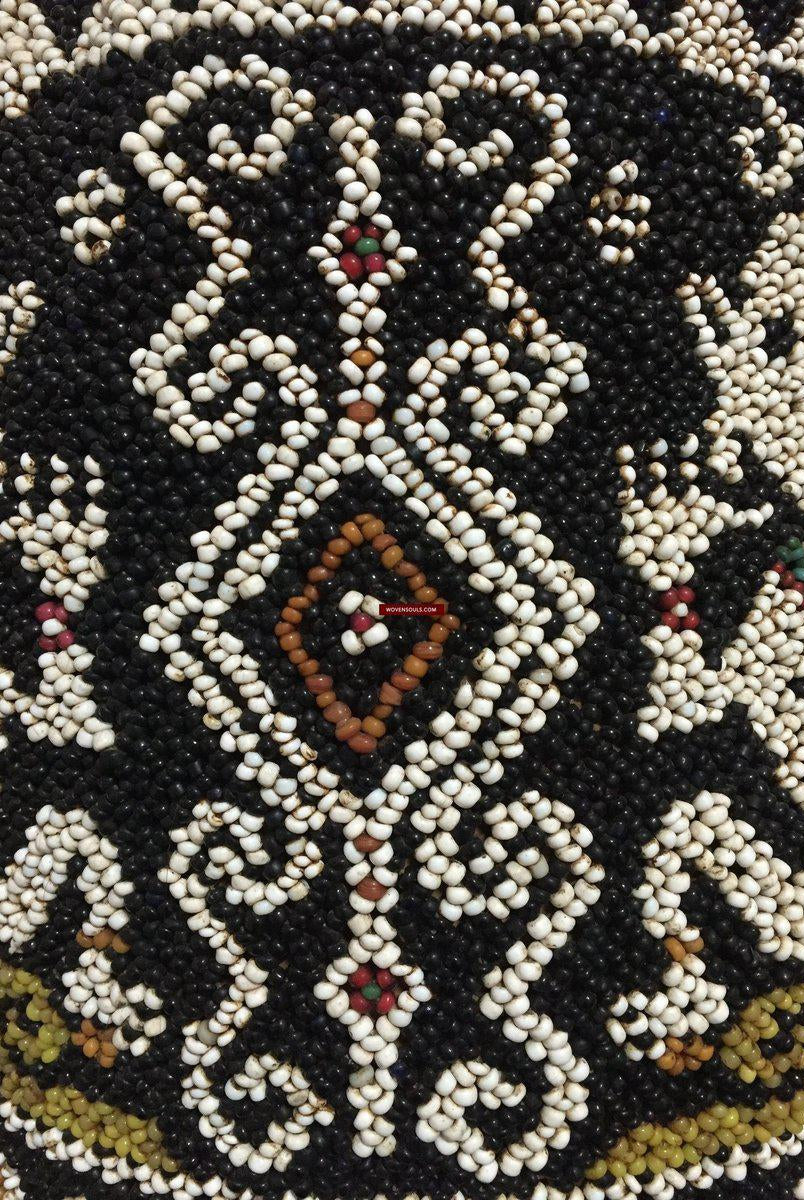 986 Old Beaded Dayak Baby Carrier from Borneo-WOVENSOULS-Antique-Vintage-Textiles-Art-Decor