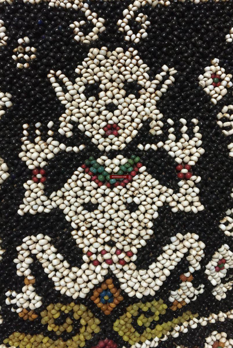 986 Old Beaded Dayak Baby Carrier from Borneo-WOVENSOULS-Antique-Vintage-Textiles-Art-Decor