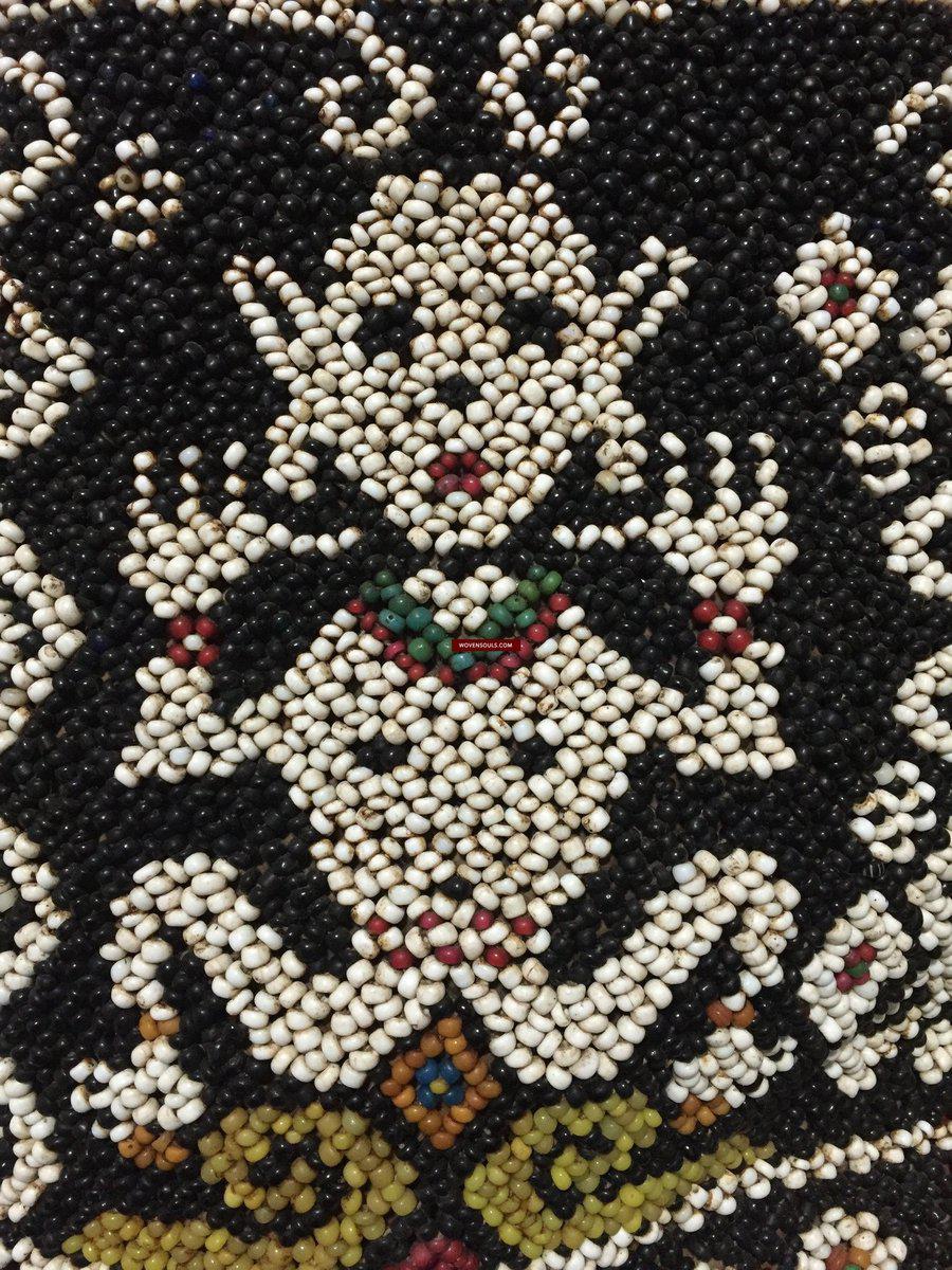 986 Old Beaded Dayak Baby Carrier from Borneo-WOVENSOULS-Antique-Vintage-Textiles-Art-Decor