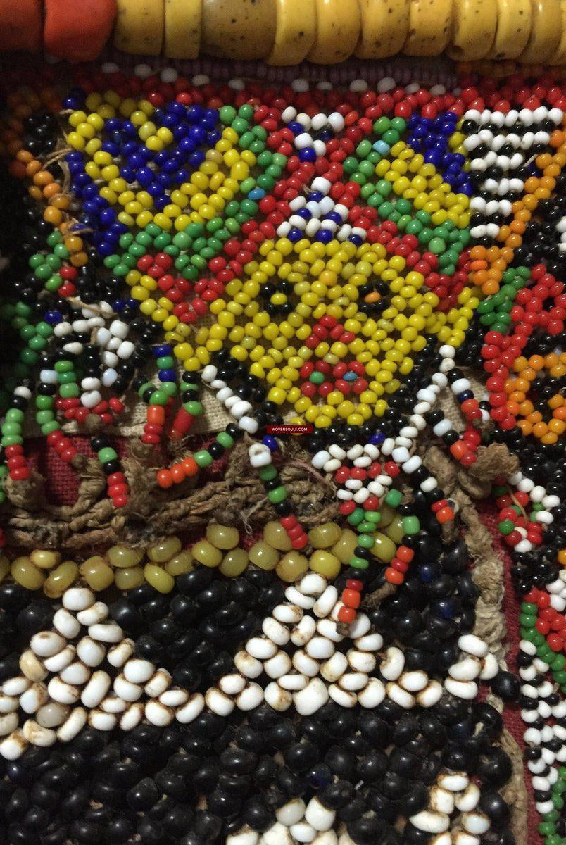 986 Old Beaded Dayak Baby Carrier from Borneo-WOVENSOULS-Antique-Vintage-Textiles-Art-Decor