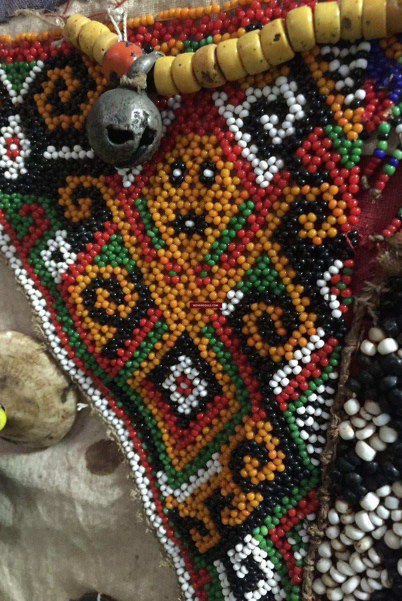 986 Old Beaded Dayak Baby Carrier from Borneo-WOVENSOULS-Antique-Vintage-Textiles-Art-Decor