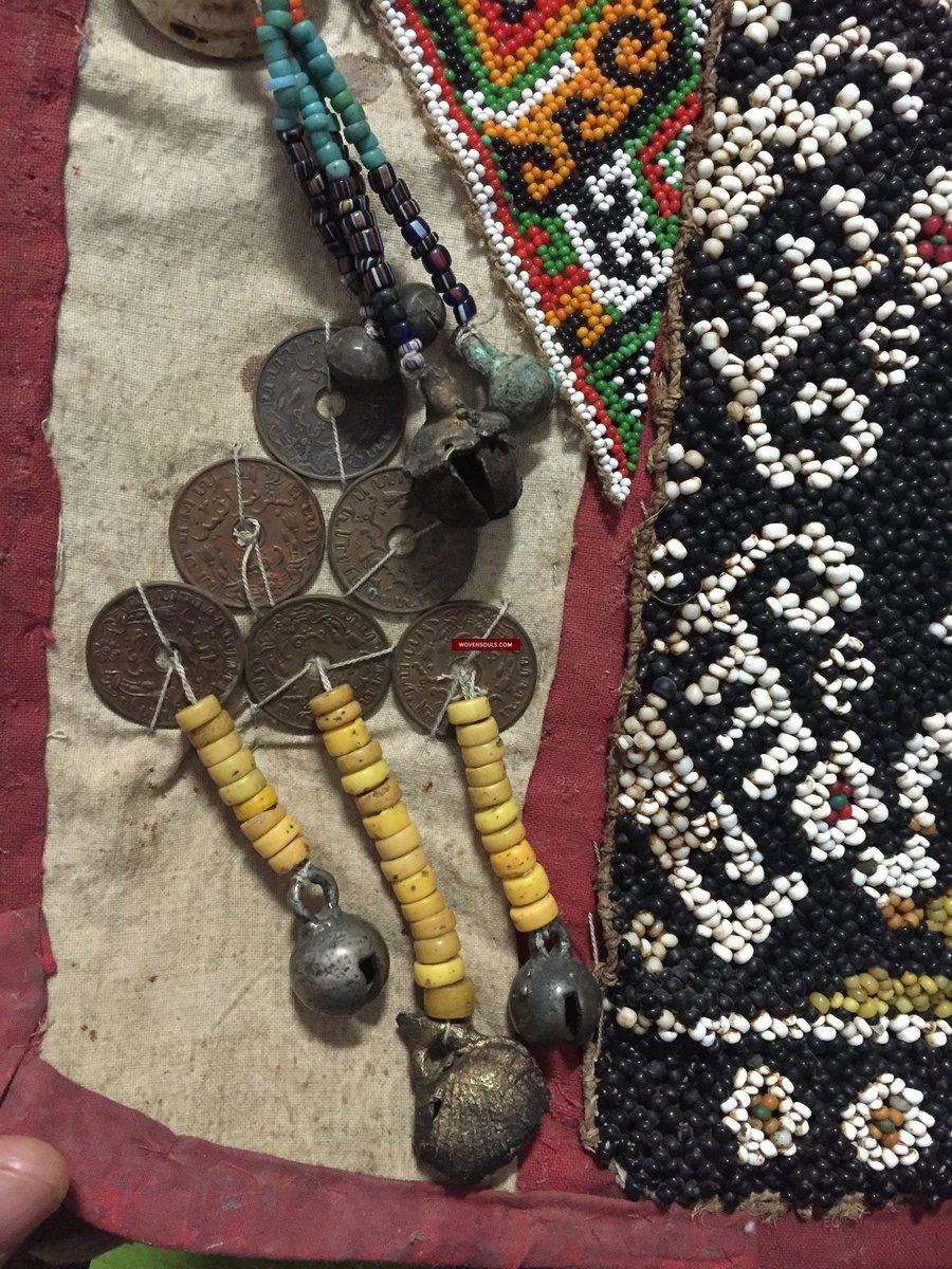 986 Old Beaded Dayak Baby Carrier from Borneo-WOVENSOULS-Antique-Vintage-Textiles-Art-Decor