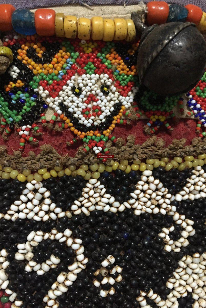 986 Old Beaded Dayak Baby Carrier from Borneo-WOVENSOULS-Antique-Vintage-Textiles-Art-Decor