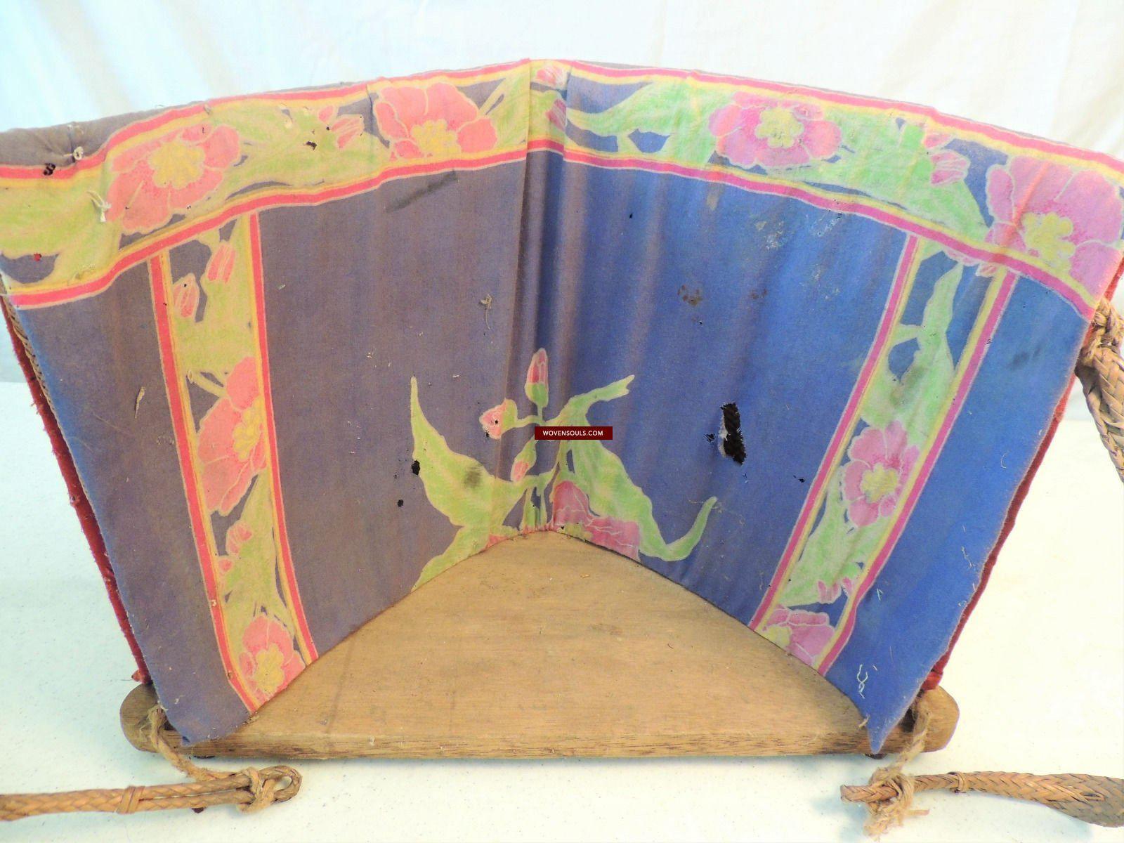 986 Old Beaded Dayak Baby Carrier from Borneo-WOVENSOULS-Antique-Vintage-Textiles-Art-Decor