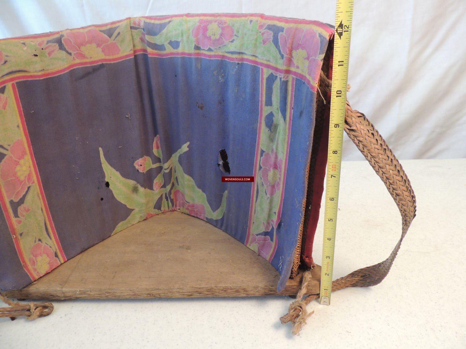 986 Old Beaded Dayak Baby Carrier from Borneo-WOVENSOULS-Antique-Vintage-Textiles-Art-Decor