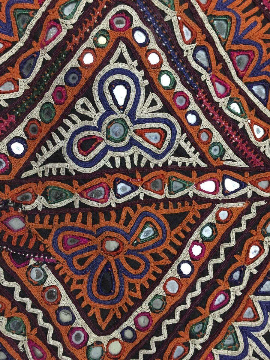 988 Vintage Tribal Dowry Bag Embroidery Textile Masterpiece-WOVENSOULS-Antique-Vintage-Textiles-Art-Decor