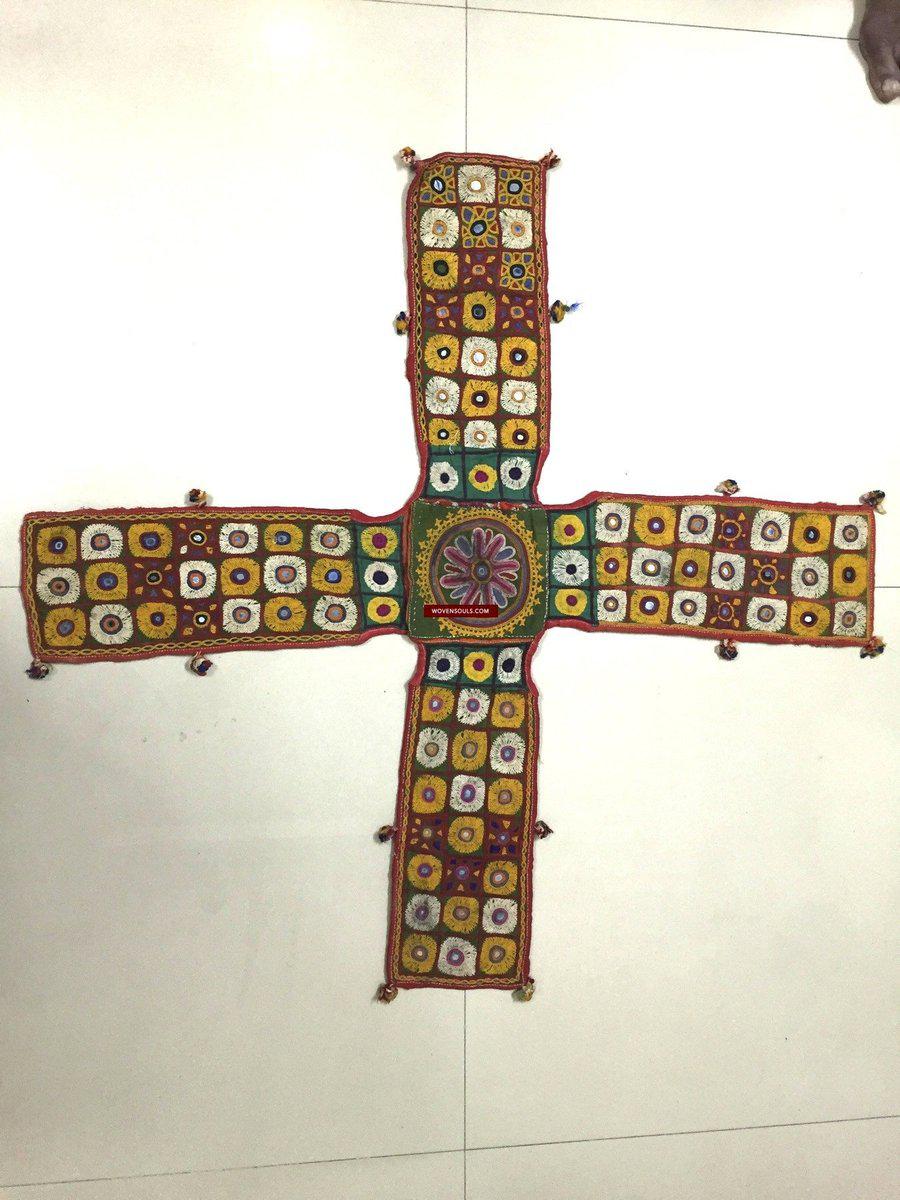 991 Vintage Chopat Game - Vintage Embroidery from Gujarat-WOVENSOULS-Antique-Vintage-Textiles-Art-Decor