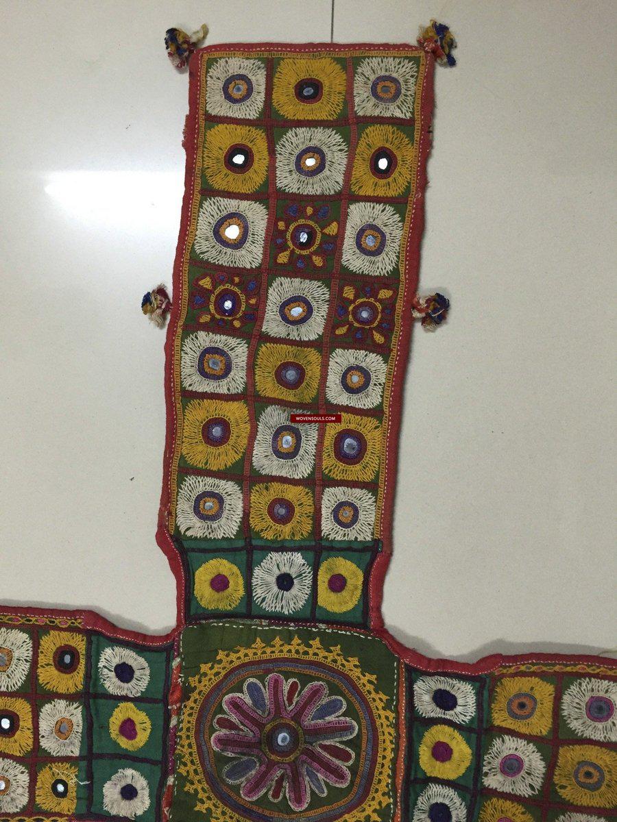 991 Vintage Chopat Game - Vintage Embroidery from Gujarat-WOVENSOULS-Antique-Vintage-Textiles-Art-Decor