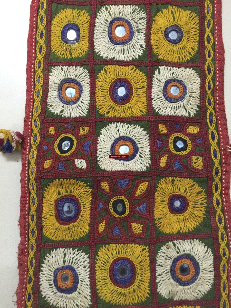 991 Vintage Chopat Game - Vintage Embroidery from Gujarat-WOVENSOULS-Antique-Vintage-Textiles-Art-Decor