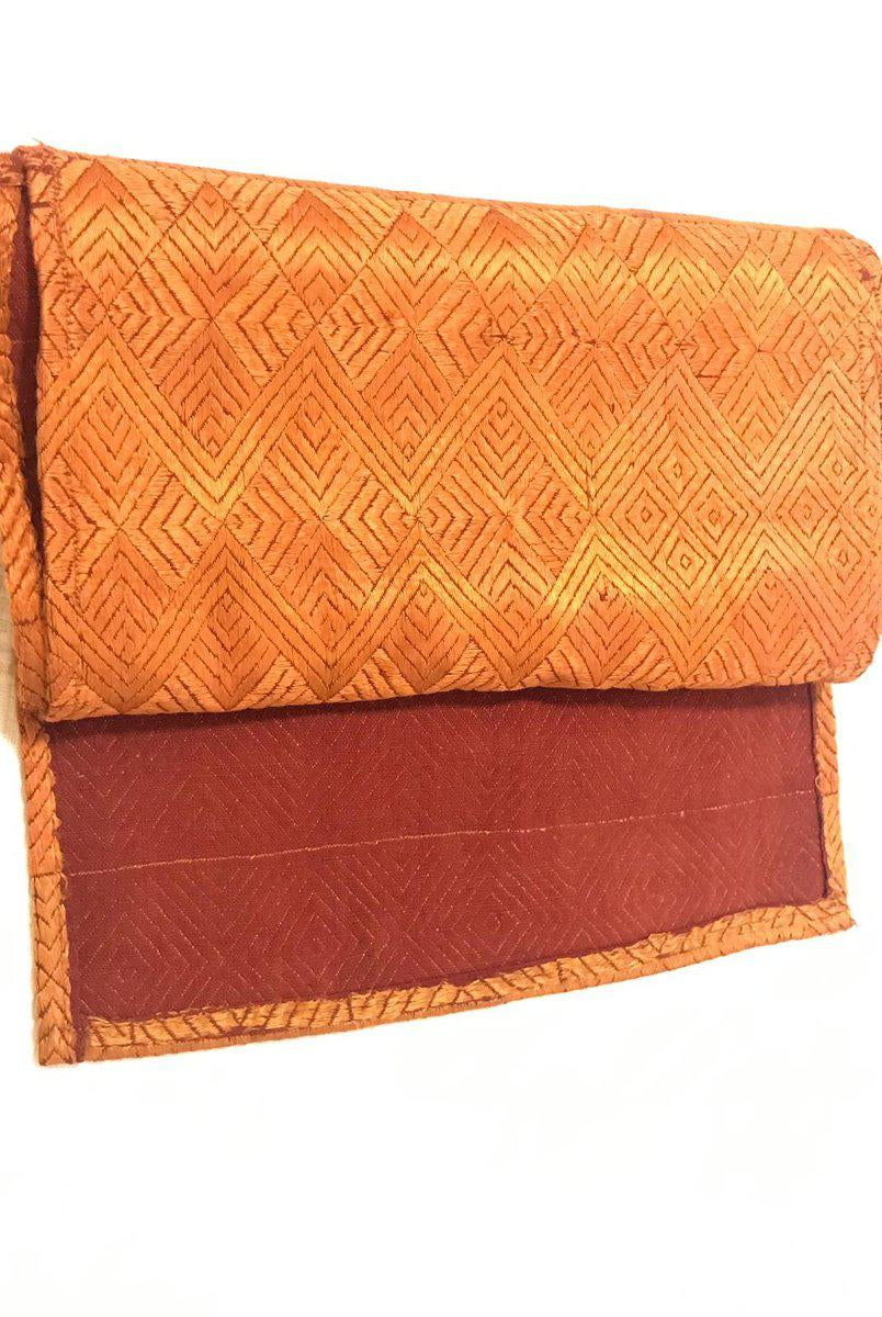 999-A SOLD Old Phulkari Bagh Stole Sized Textile-WOVENSOULS-Antique-Vintage-Textiles-Art-Decor