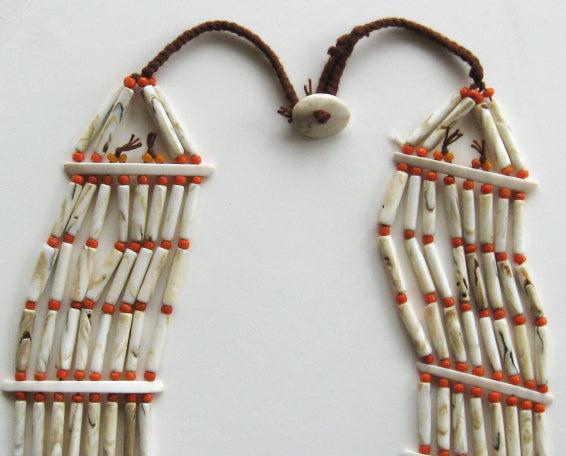 1130 Vintage Naga Tribal Bead Necklace-WOVENSOULS Antique Textiles & Art Gallery