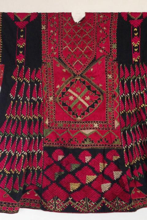 746 Antique Swat Bridal Dress with Silk Embroidery-WOVENSOULS Antique Textiles & Art Gallery