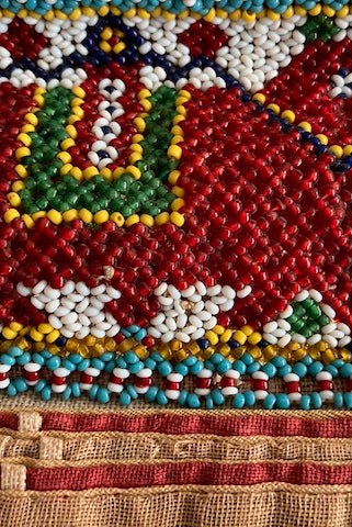 CAL-201 Vintage Beaded Toran Gujarat Door Decor-WOVENSOULS Antique Textiles & Art Gallery