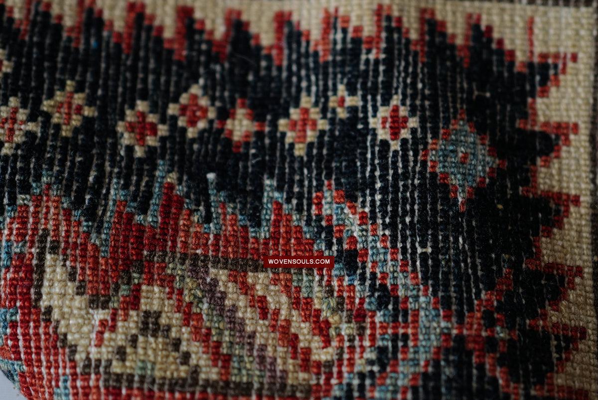 1717 SOLD Marasali Shirvan Prayer Rug with Birds - Wall Art Decor-WOVENSOULS Antique Textiles & Art Gallery