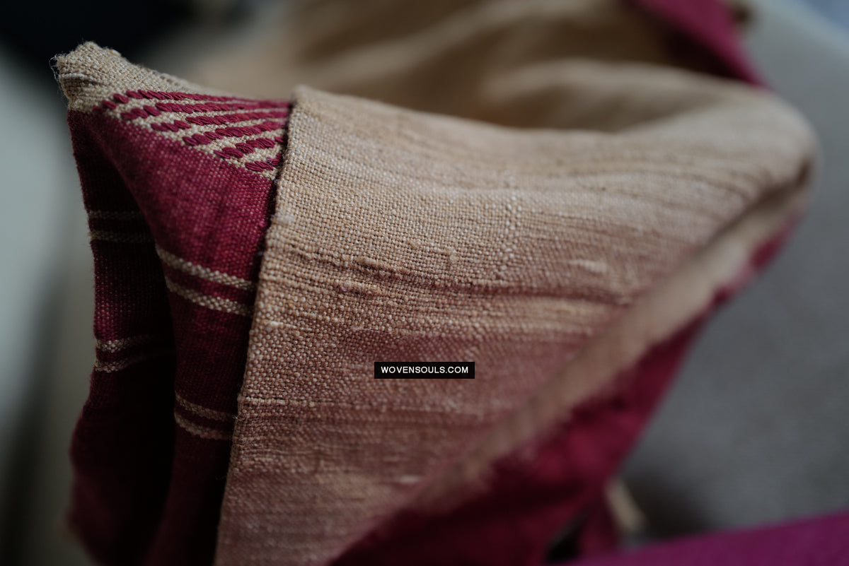 1725 - Orissa Tribal Koraput Kotpad Raw Silk Shawl-WOVENSOULS Antique Textiles & Art Gallery