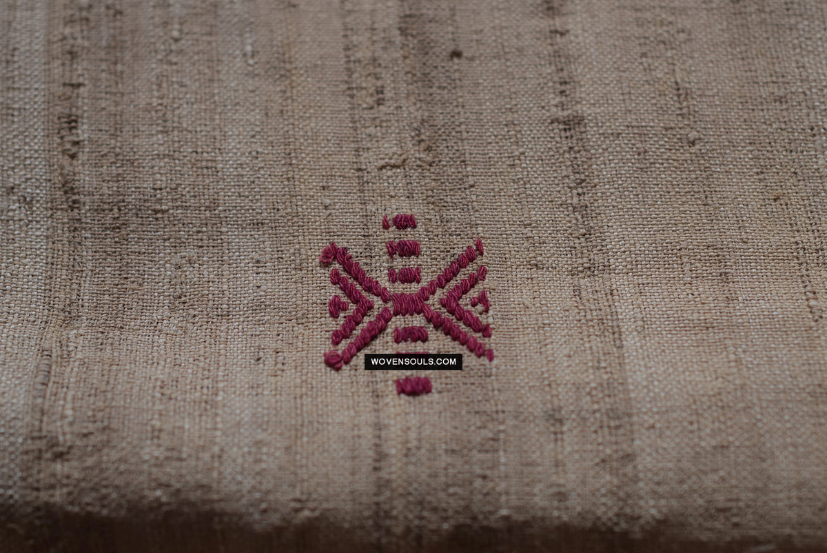 1725 - Orissa Tribal Koraput Kotpad Raw Silk Shawl-WOVENSOULS Antique Textiles & Art Gallery