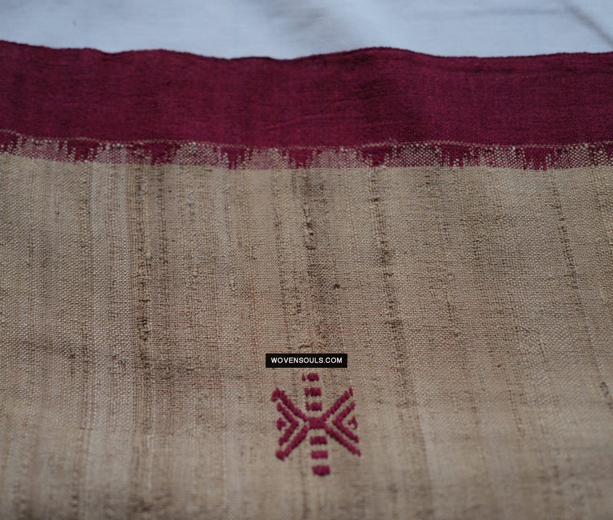 1725 - Orissa Tribal Koraput Kotpad Raw Silk Shawl-WOVENSOULS Antique Textiles & Art Gallery