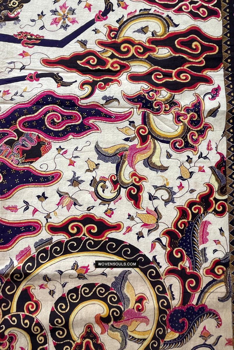 1734 VERKAUFT Mahabharata Hindu-Szene in Cirebon Javanese Batik Tulis Artwork-WOVENSOULS Galerie für antike Textilien und Kunst