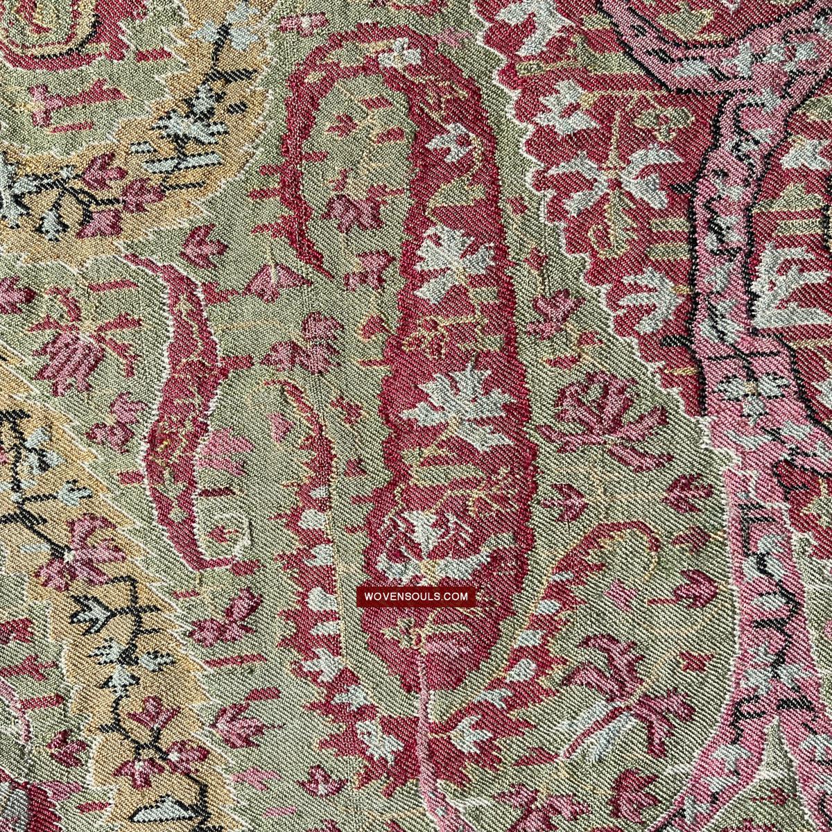 1472 Antique Kashmir Pashmina Moon Shawl-WOVENSOULS Antique Textiles & Art Gallery