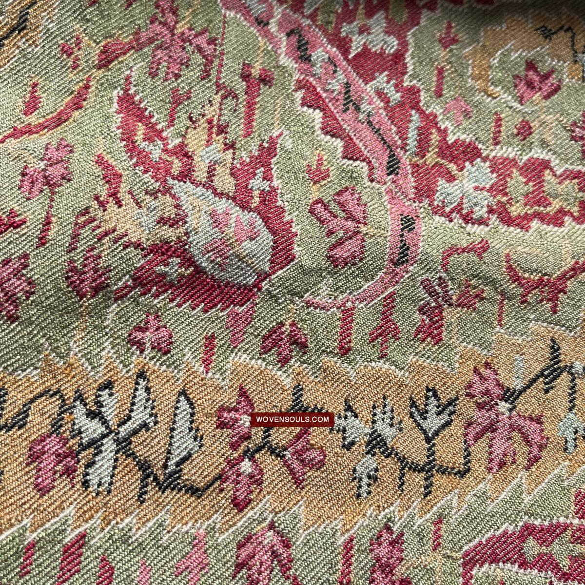 1472 Antique Kashmir Pashmina Moon Shawl-WOVENSOULS Antique Textiles & Art Gallery