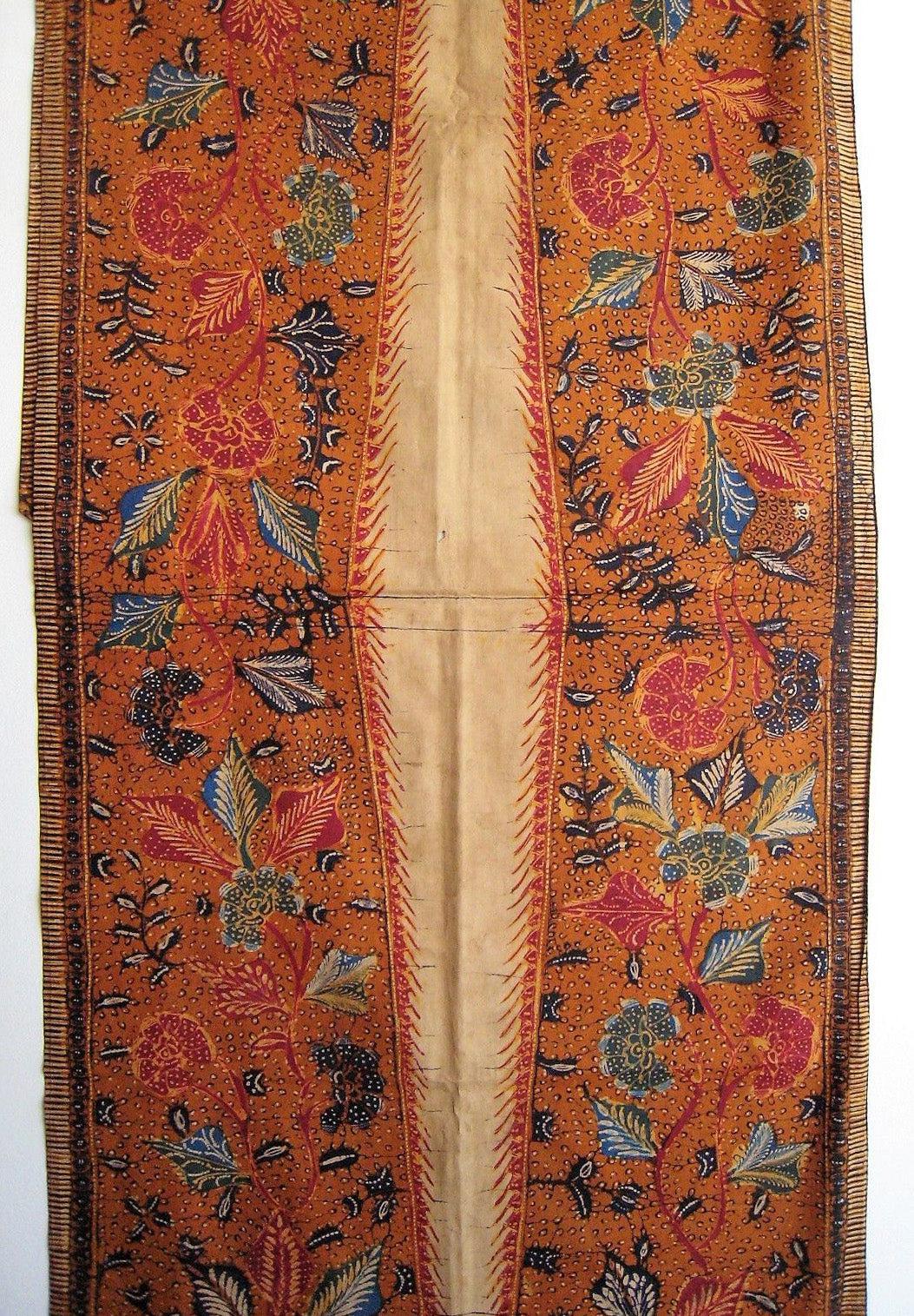 1296 Antique Batik Tulis Tiga Negeri Kemben Textile-WOVENSOULS Antique Textiles & Art Gallery