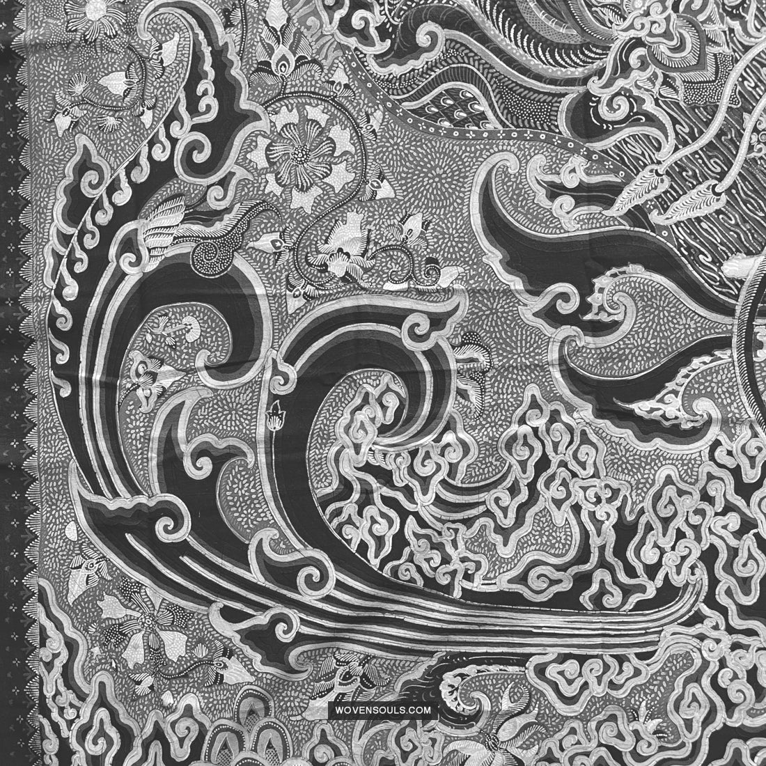 1746 Mahabharata Hindu Scene in Cirebon Javanese Batik Tulis Art-WOVENSOULS Antique Textiles & Art Gallery