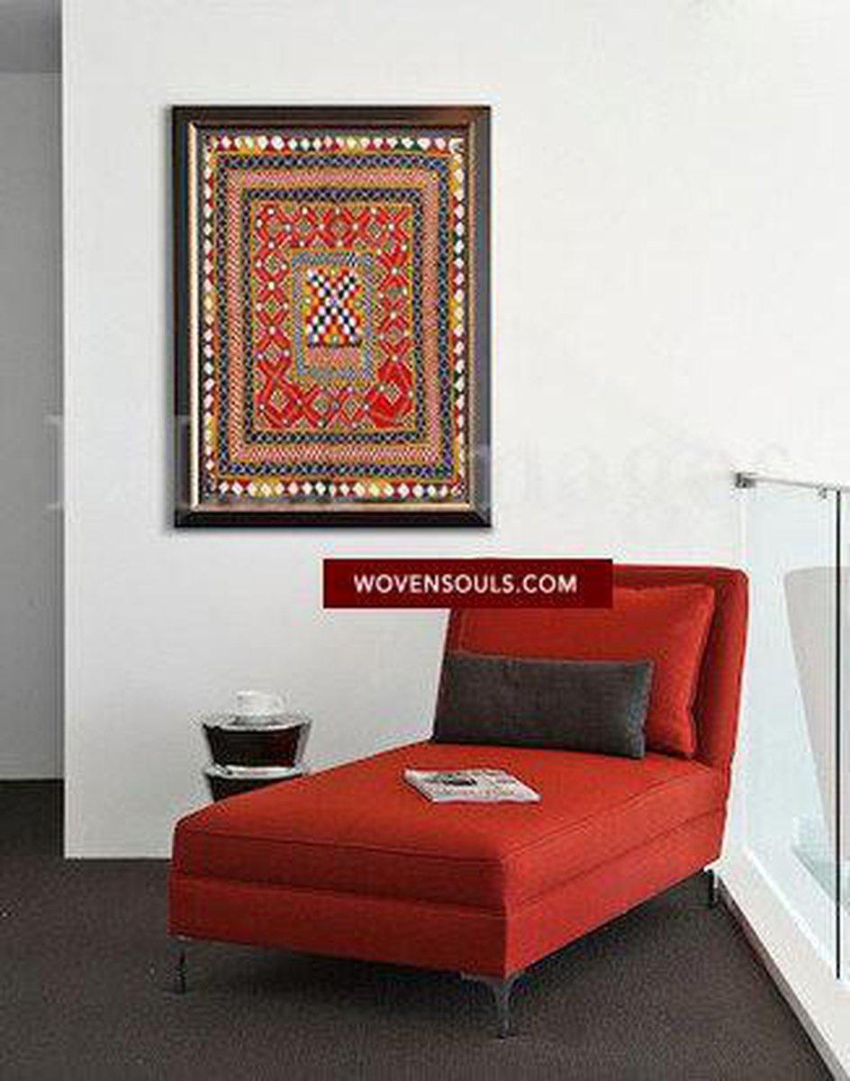 Illustrative Example #15 Vintage Textiles as Wall Art-WOVENSOULS-Antique-Vintage-Textiles-Art-Decor