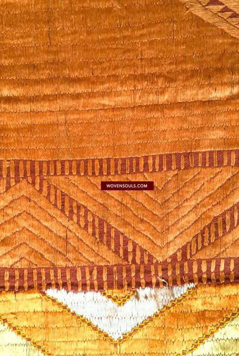 Lot 11 - 814 Phulkari Bagh Textile - Rare Pattern SOLD-WOVENSOULS-Antique-Vintage-Textiles-Art-Decor