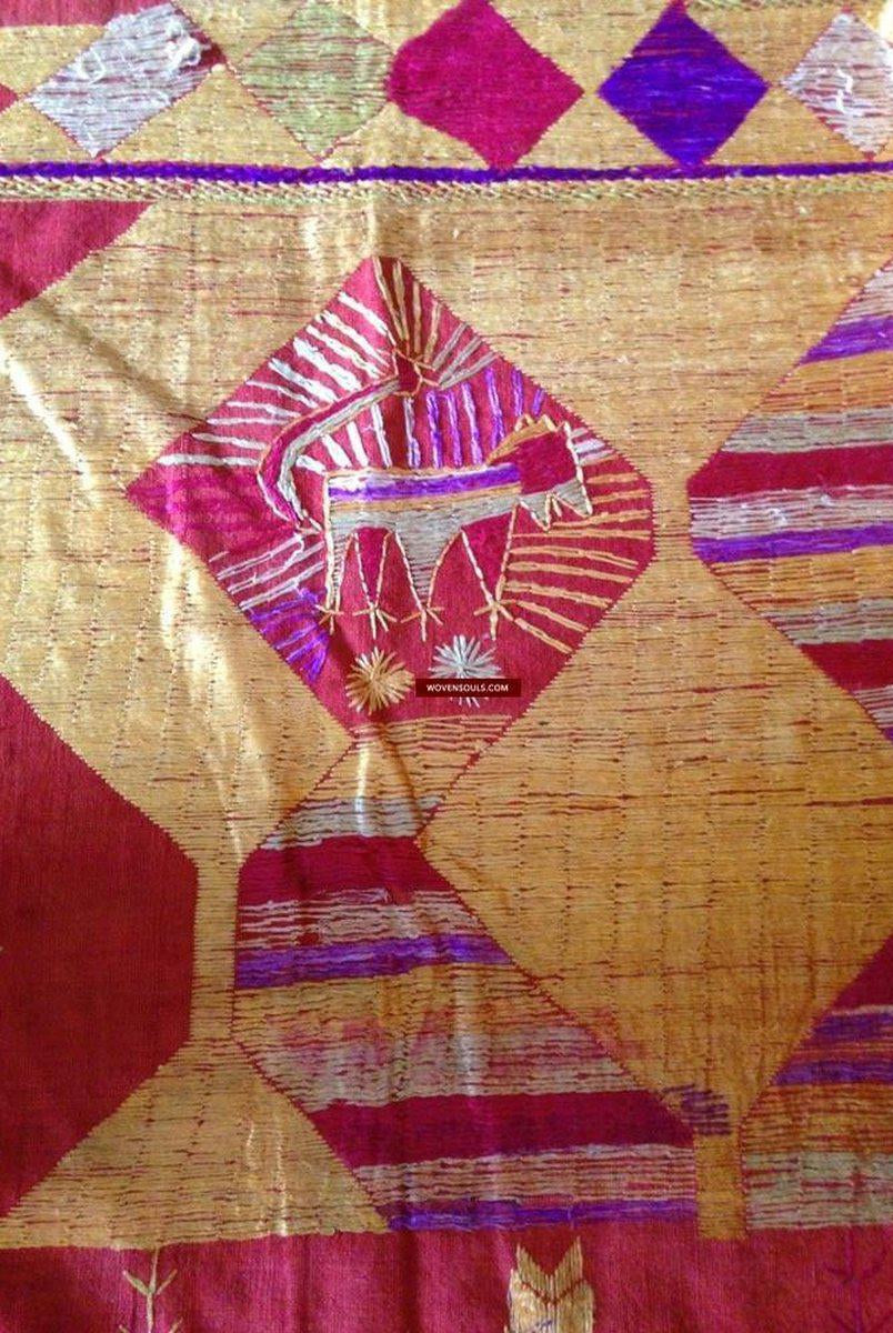 LOT 18 - 714 Sarpallu Phulkari Bagh SOLD-WOVENSOULS-Antique-Vintage-Textiles-Art-Decor