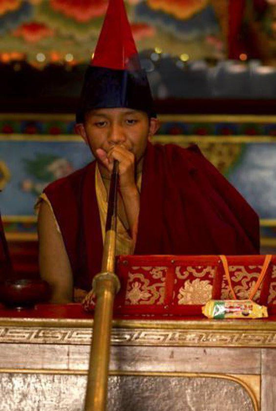 Portraits Buddhist Monks-WOVENSOULS-Antique-Vintage-Textiles-Art-Decor