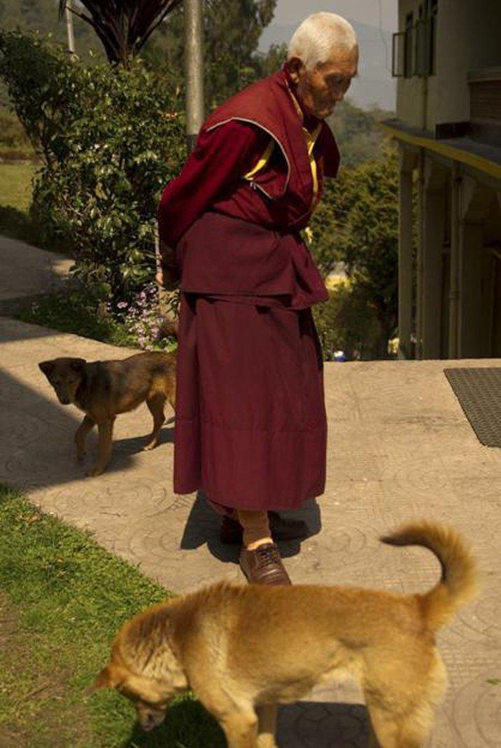 Portraits Buddhist Monks-WOVENSOULS-Antique-Vintage-Textiles-Art-Decor