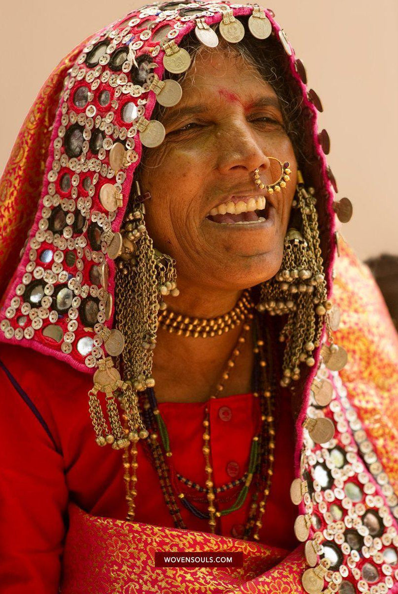 Portraits - Lambani Banjara Tribe Karnataka-WOVENSOULS-Antique-Vintage-Textiles-Art-Decor