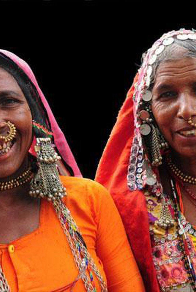 Portraits - Lambani Banjara Tribe Karnataka-WOVENSOULS-Antique-Vintage-Textiles-Art-Decor