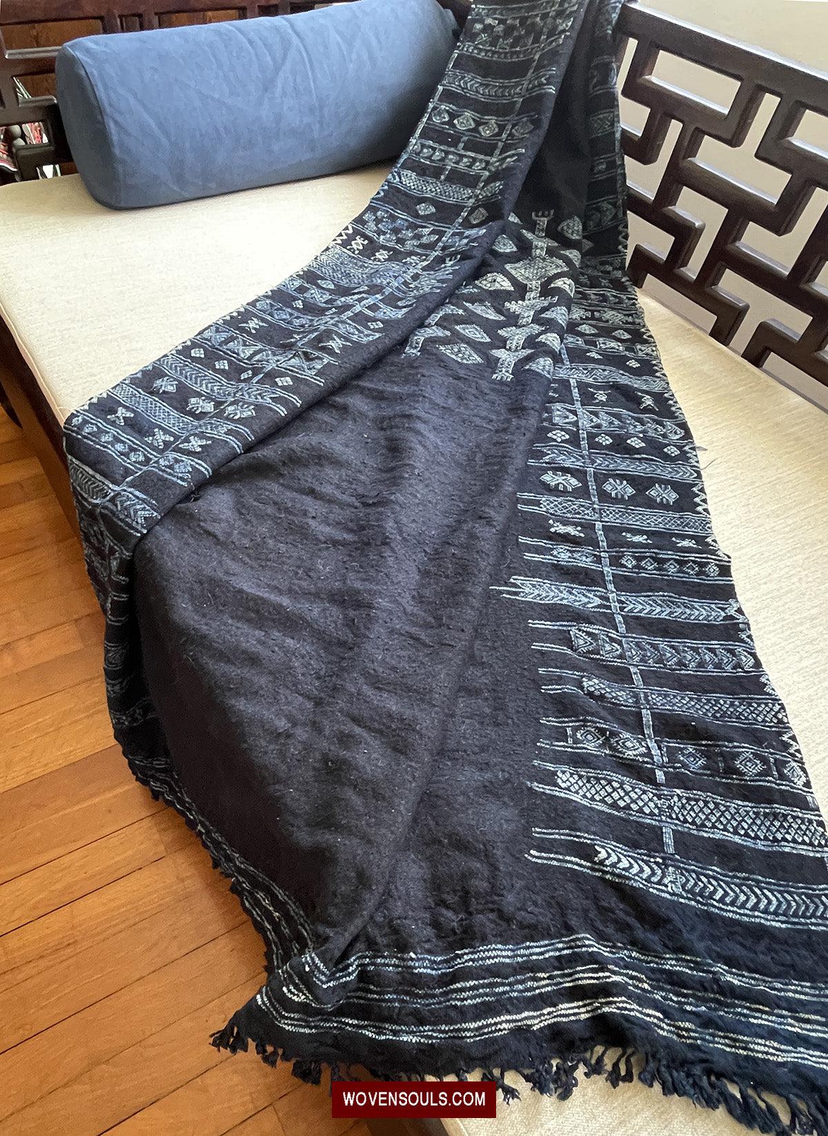 1753 Antique Mahmoudi Bakhnoug Shawl - Textile Art Masterpiece-WOVENSOULS Antique Textiles & Art Gallery