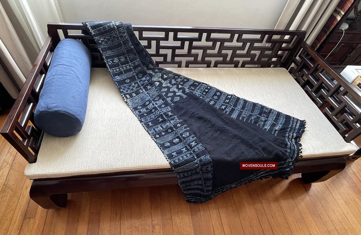 1753 Antique Mahmoudi Bakhnoug Shawl - Textile Art Masterpiece-WOVENSOULS Antique Textiles & Art Gallery