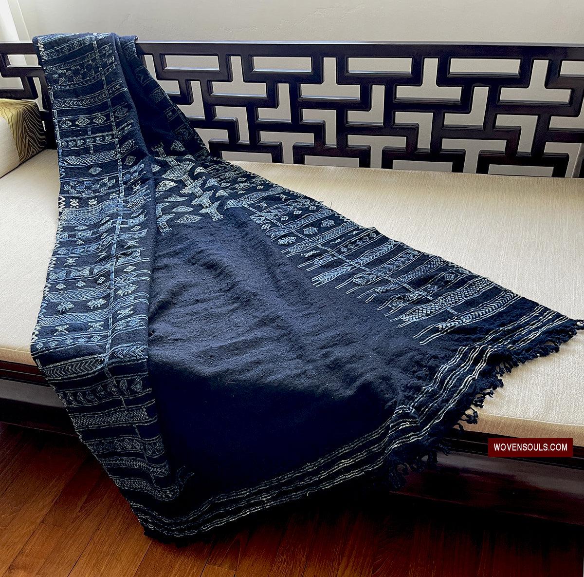 1753 Antique Mahmoudi Bakhnoug Shawl - Textile Art Masterpiece-WOVENSOULS Antique Textiles & Art Gallery