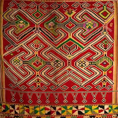 Antique Pua Sungkit & Pua Pilih-WOVENSOULS Antique Textiles Decorative Art