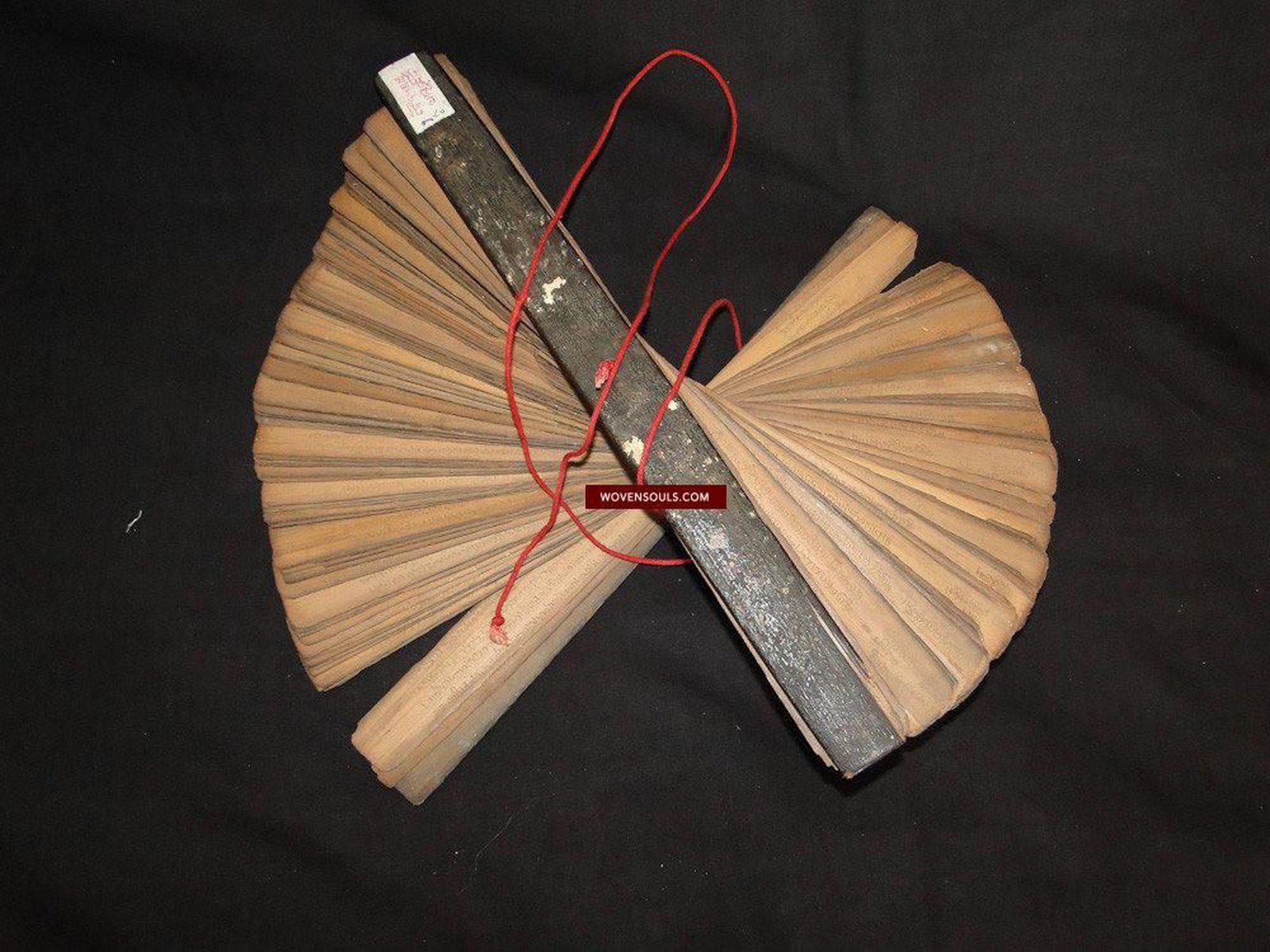 Antique Palm Leaf Art-WOVENSOULS Antique Textiles Decorative Art