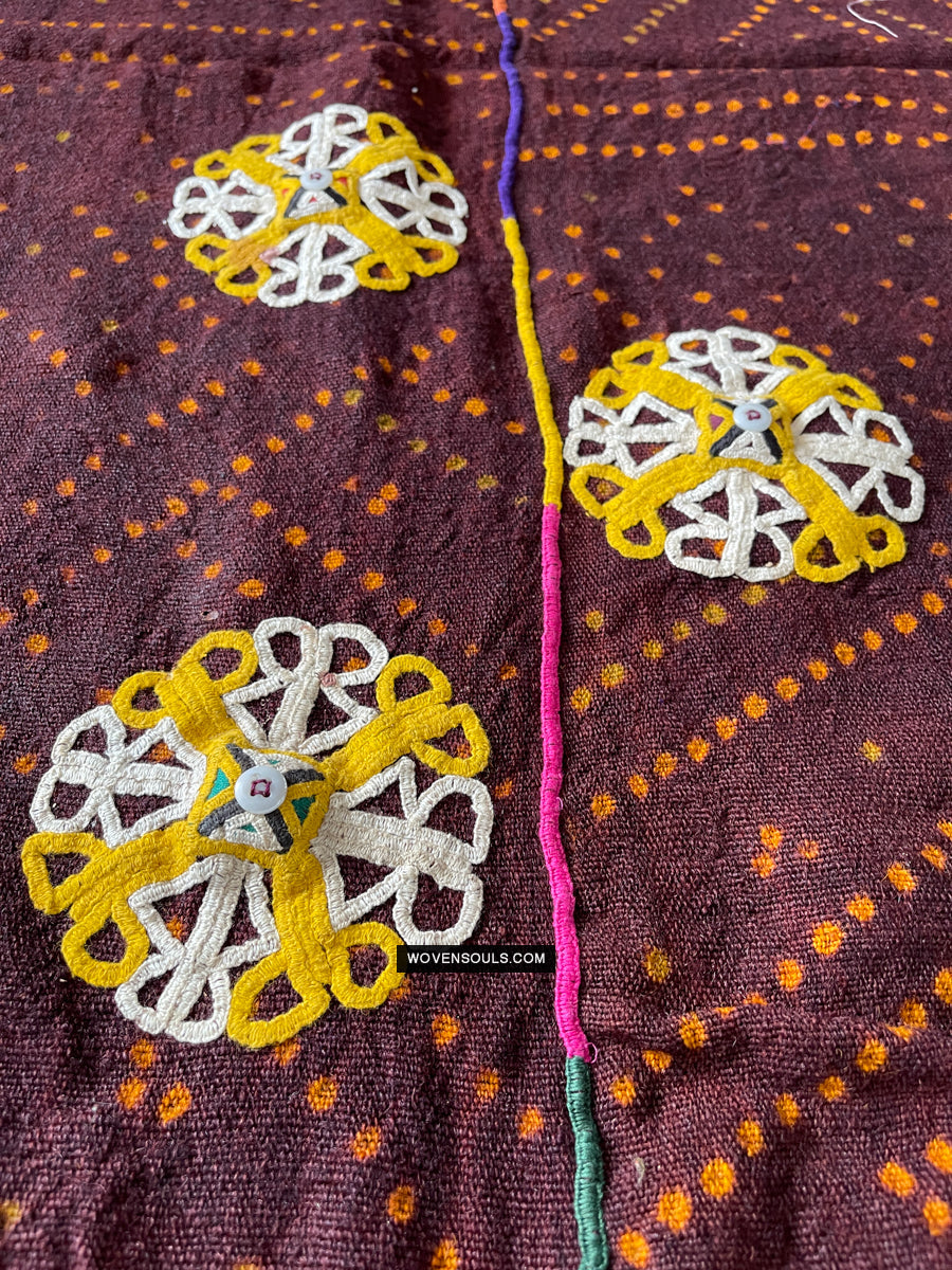 Tie Dye Bandhani / Stamp Dye Textiles-WOVENSOULS Antique Textiles Decorative Art