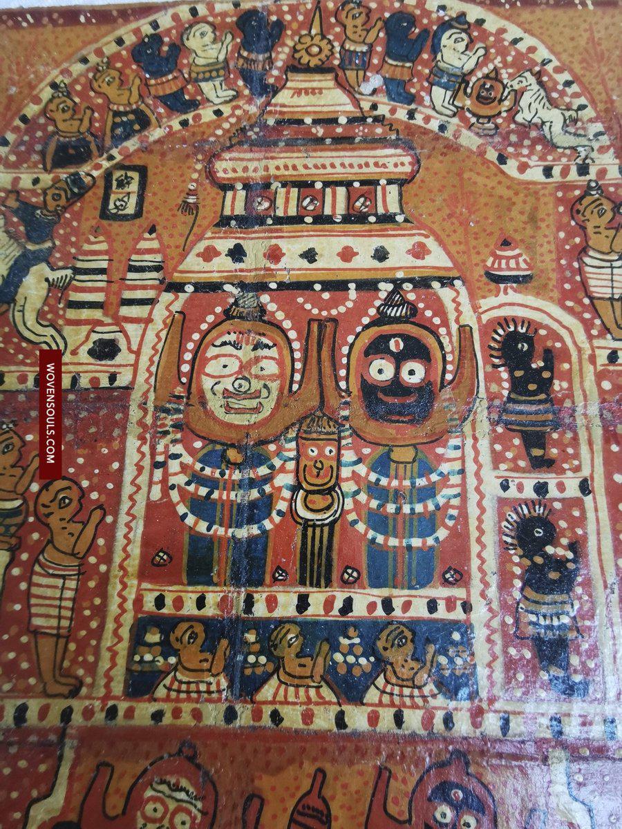 Antique Jagannath Puri Paintings-WOVENSOULS Antique Textiles Decorative Art