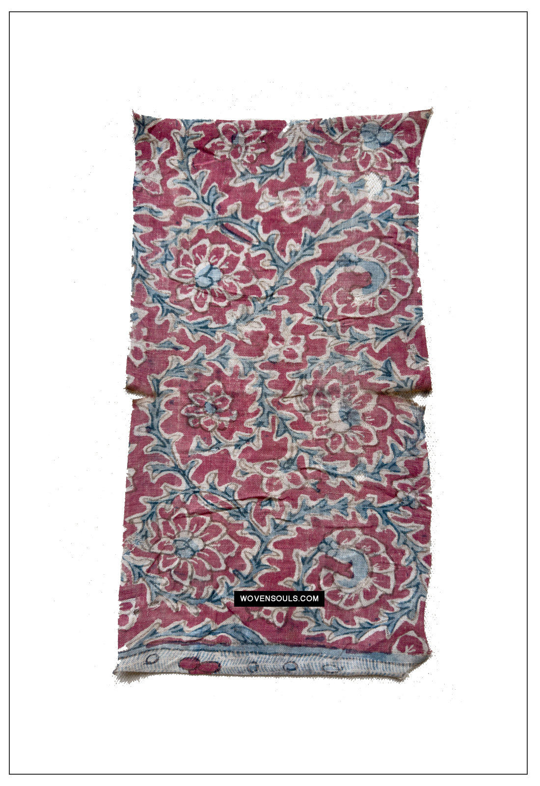 1890 Fragment de Toraja du textile du commerce indien antique