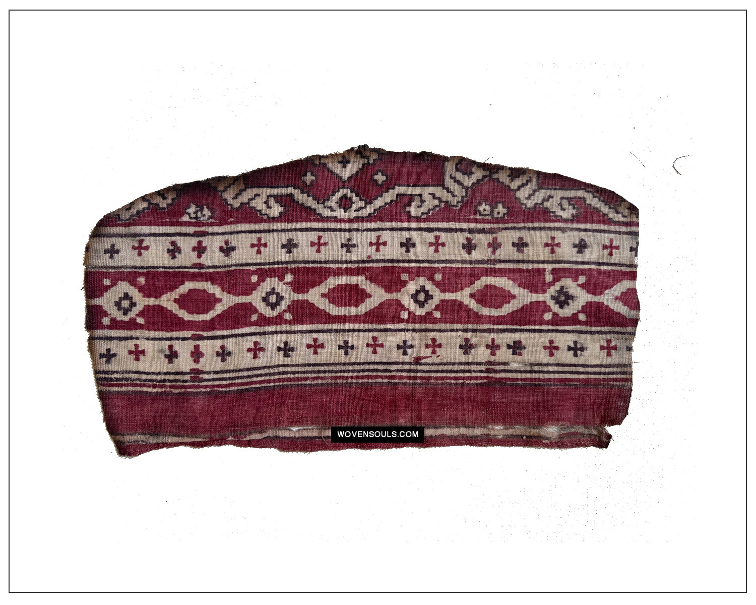 1898 Antique Indian Trade Textile  Patola print Toraja Fragment