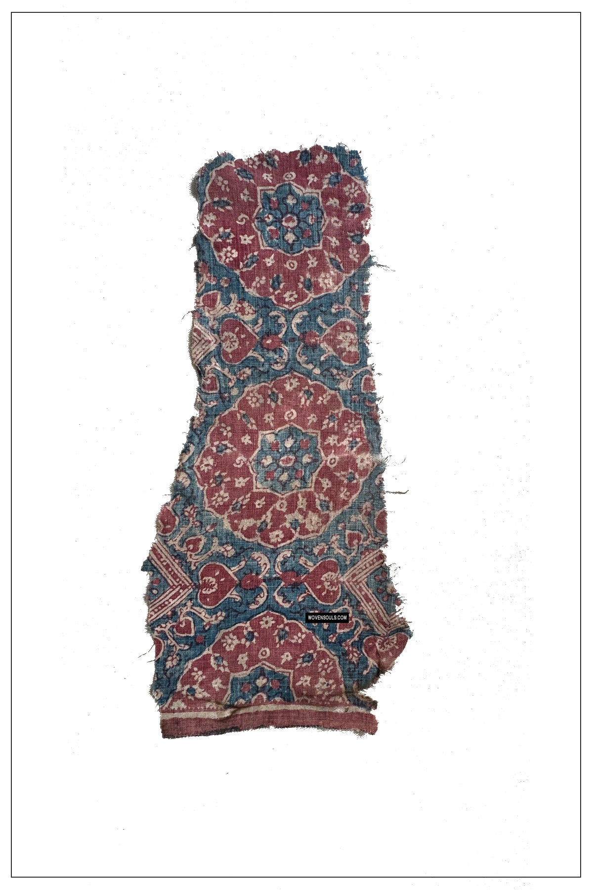 1900 Fragment de Toraja textile du commerce indien antique